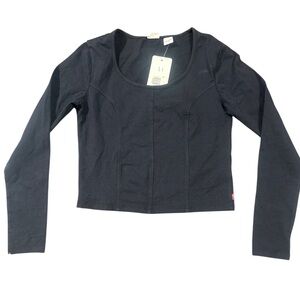 Levi's Women's Black Long Sleeve Tee